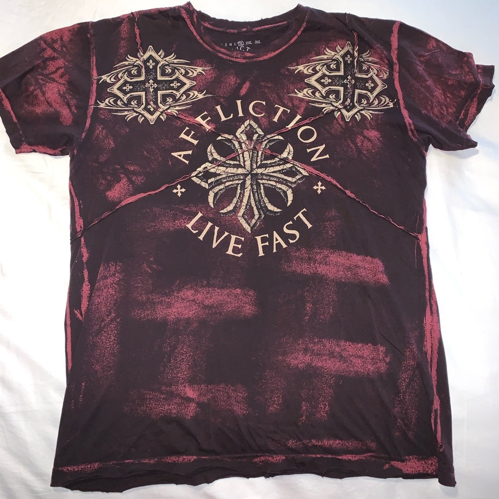 Men’s XL AFFLICTION Shirt like new, worn once